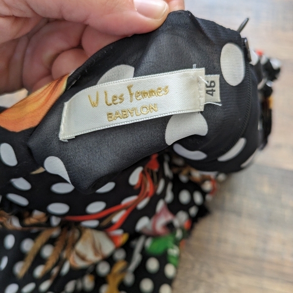 W Les Femmes Babylon Pinup Midi Length Vegetable Pasta Dress Women's 46 - Picture 10 of 10